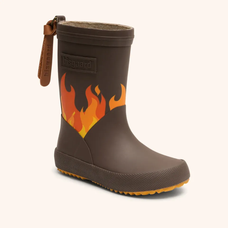 Bisgaard Fashion II gummistøvle brown flames vandtæt