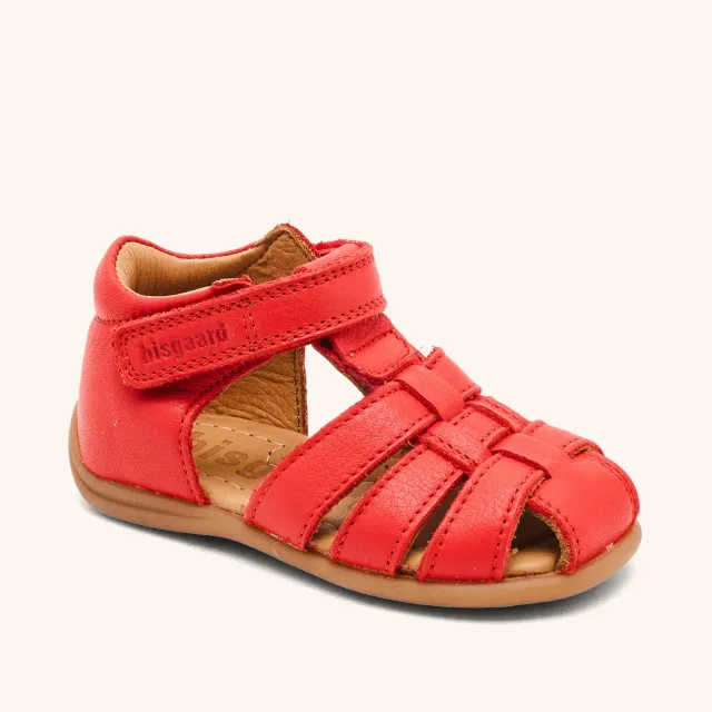 Bisgaard Carly sandal red apple læder