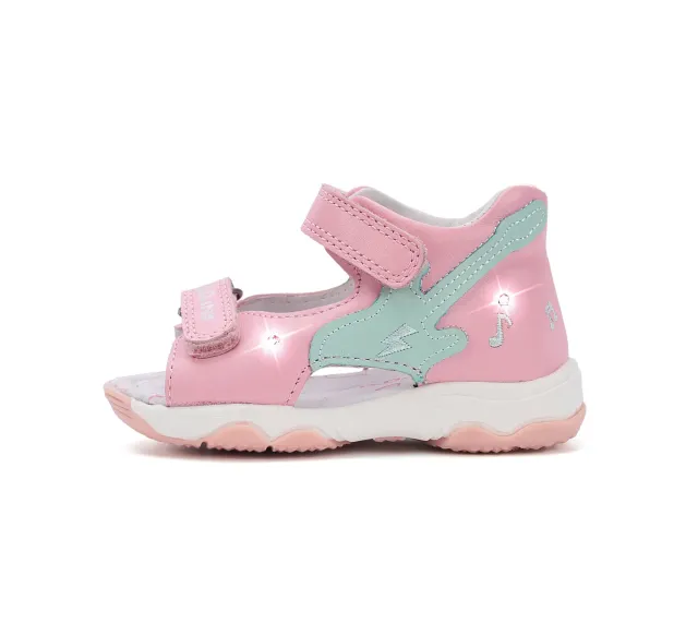 DD Step G064-61965A sandaler med lys til pige bred fod