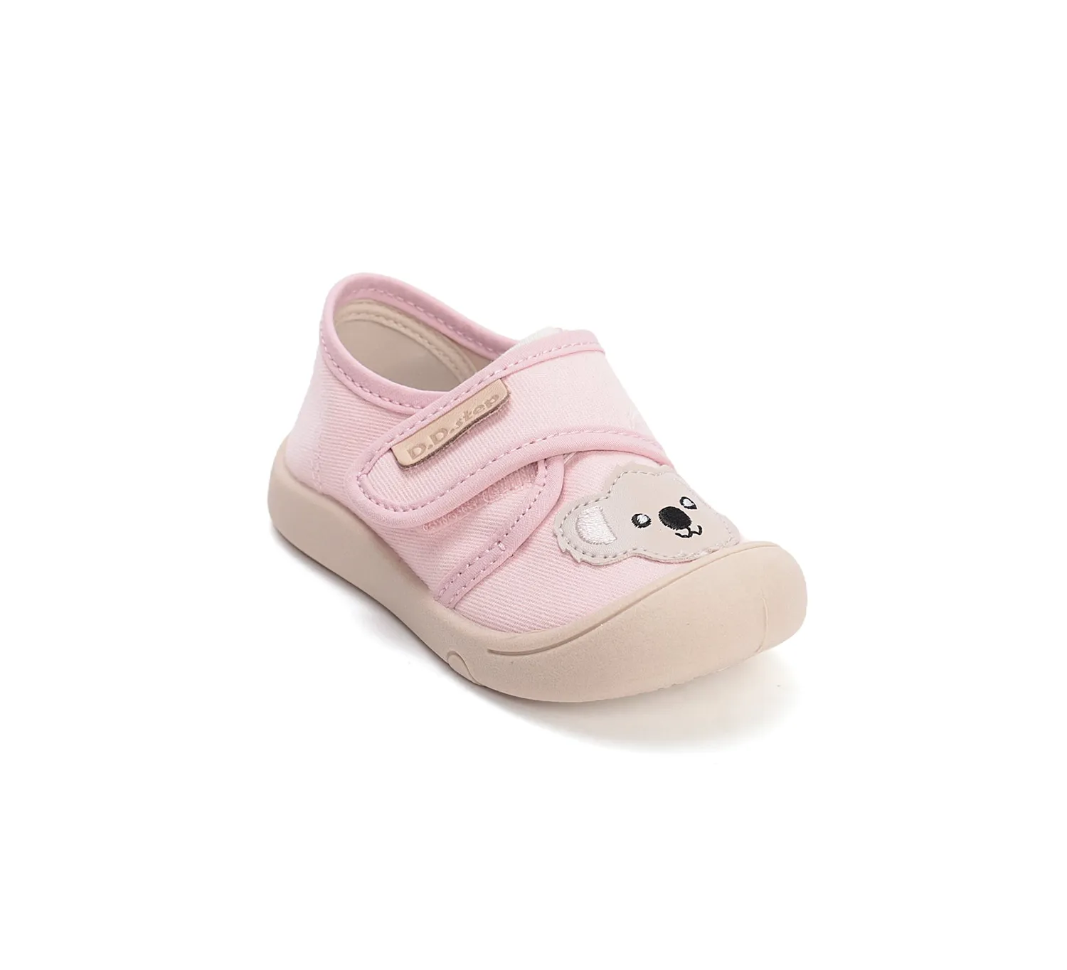 DD Step C100-61963D lærredssko til pige bred fod