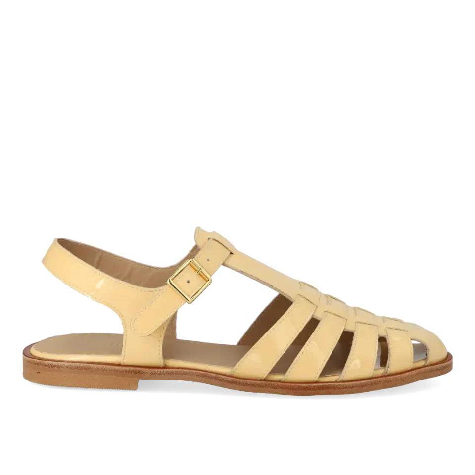 Angulus Klassisk Fisherman sandal i læder med spænde