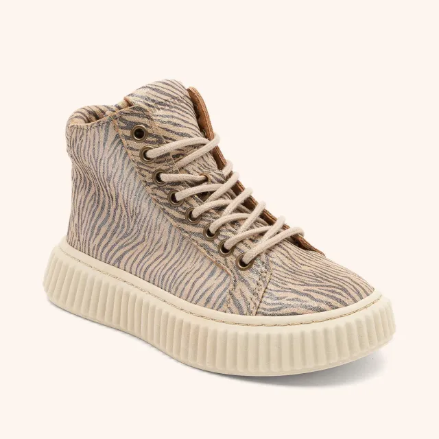 Bisgaard Debbie L sneaker zebra glitter chunky sål
