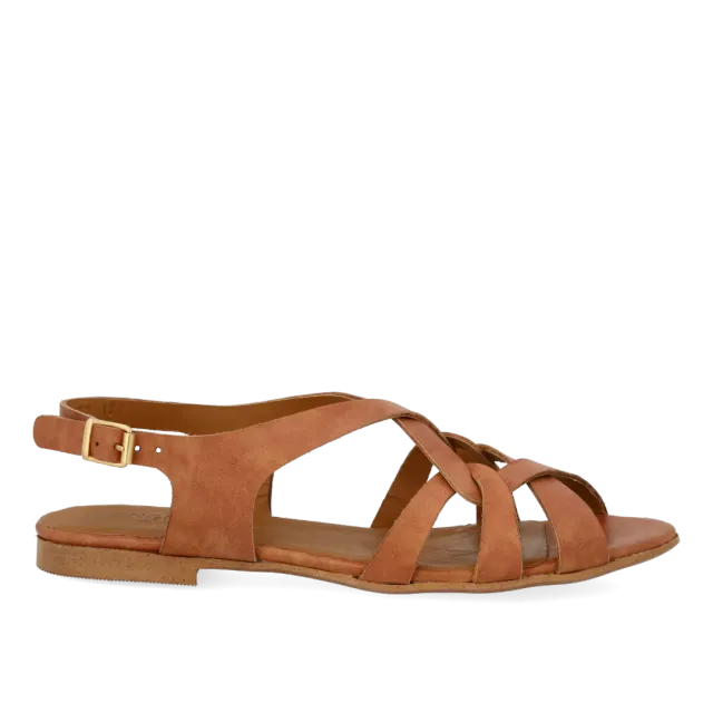 Angulus Sandal Remdetaljer Damesandal Ankelrem Læder
