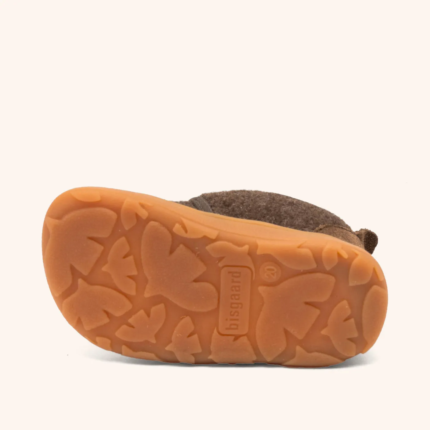 Bisgaard Barefoot Basic hjemmesko Miffy dark brown uld