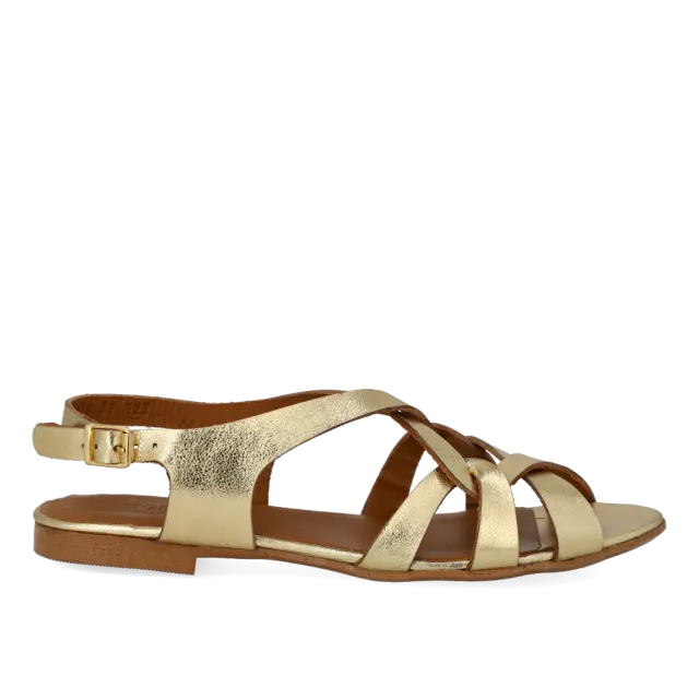 Angulus Sandal med remdetaljer damesandal i læder