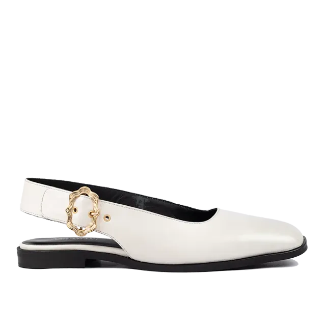 Angulus Slingback Ballerina ballerina guldspænde