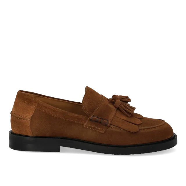Angulus Loafer bred dame frynser kvast