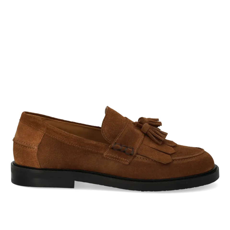 Angulus Loafer bred dame frynser kvast