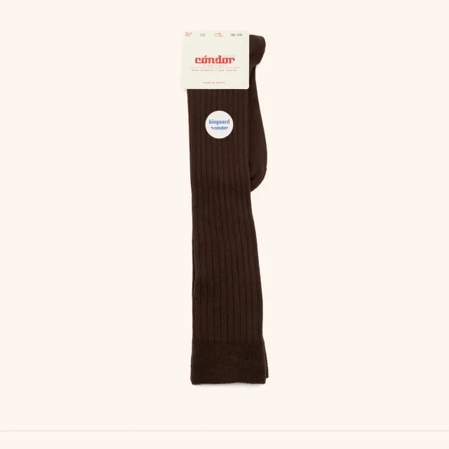 Bisgaard x Cóndor knæstrømper brown bomuld