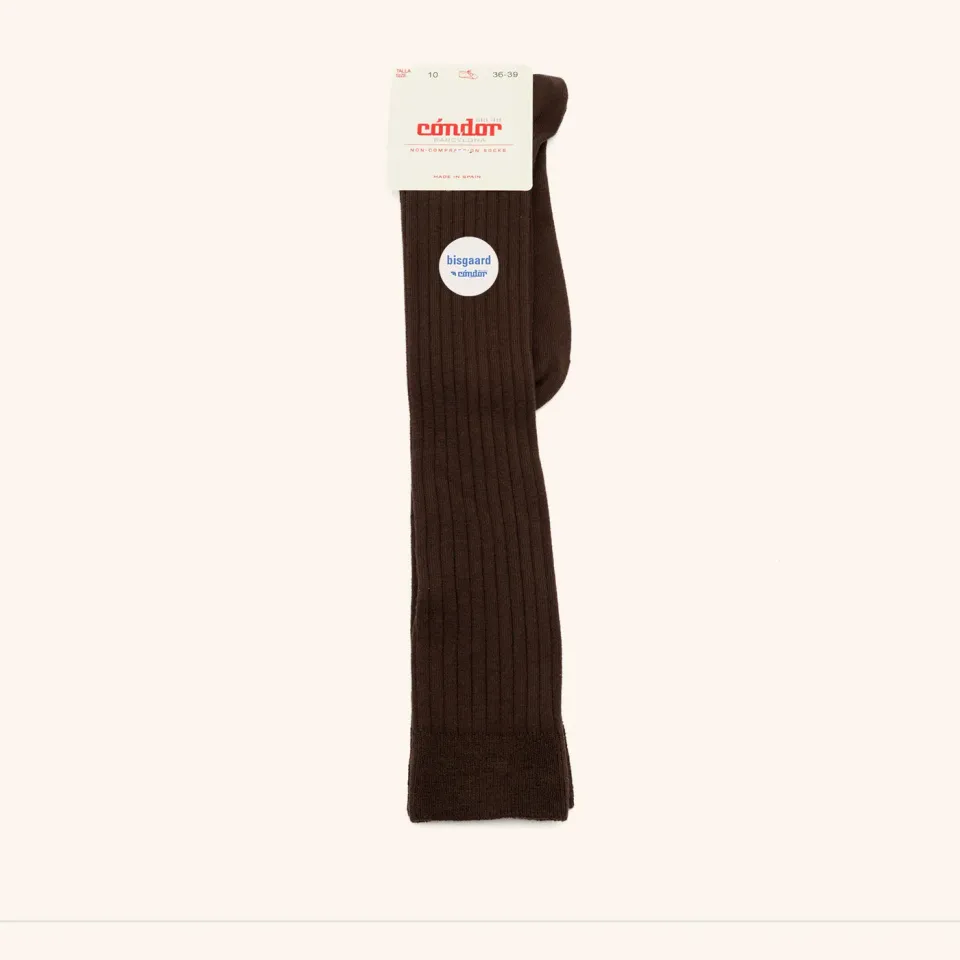 Bisgaard x Cóndor knæstrømper brown bomuld