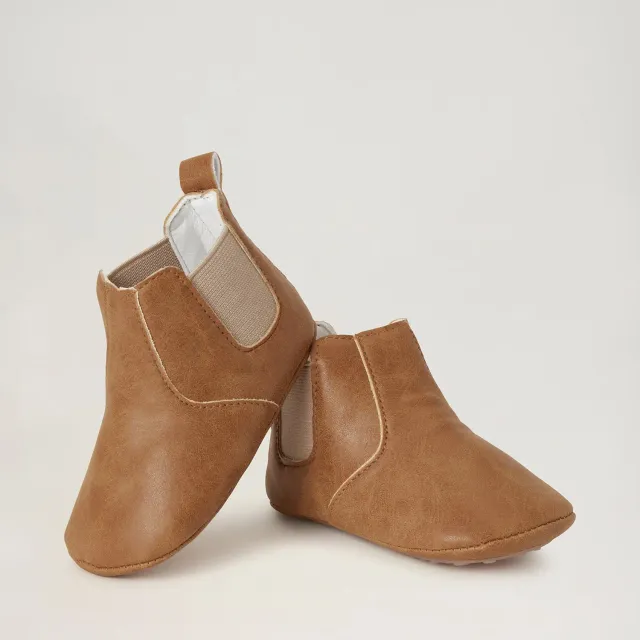 BabyMocs Little Wonderland støvle brun barfodsål