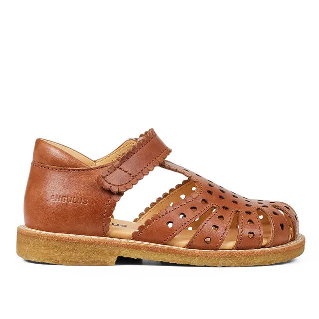Angulus Sandal med mini-hjerter børnesandal velcro