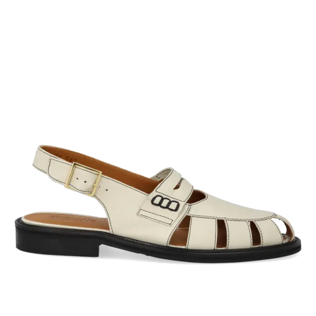 Angulus Slingback penny loafer læder cut-out