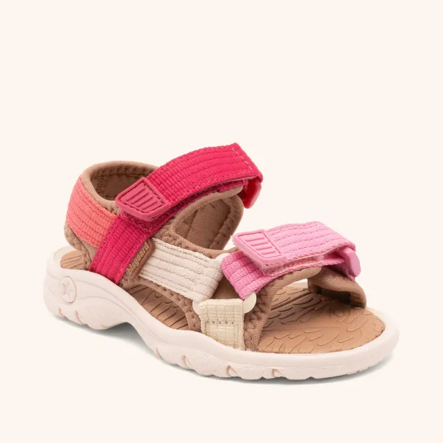 Bisgaard Nico sandal bubble gum velcro