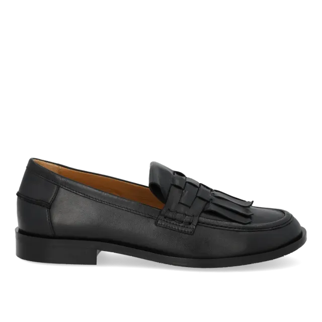 Angulus Loafer med fletdetalje loafer dame læder