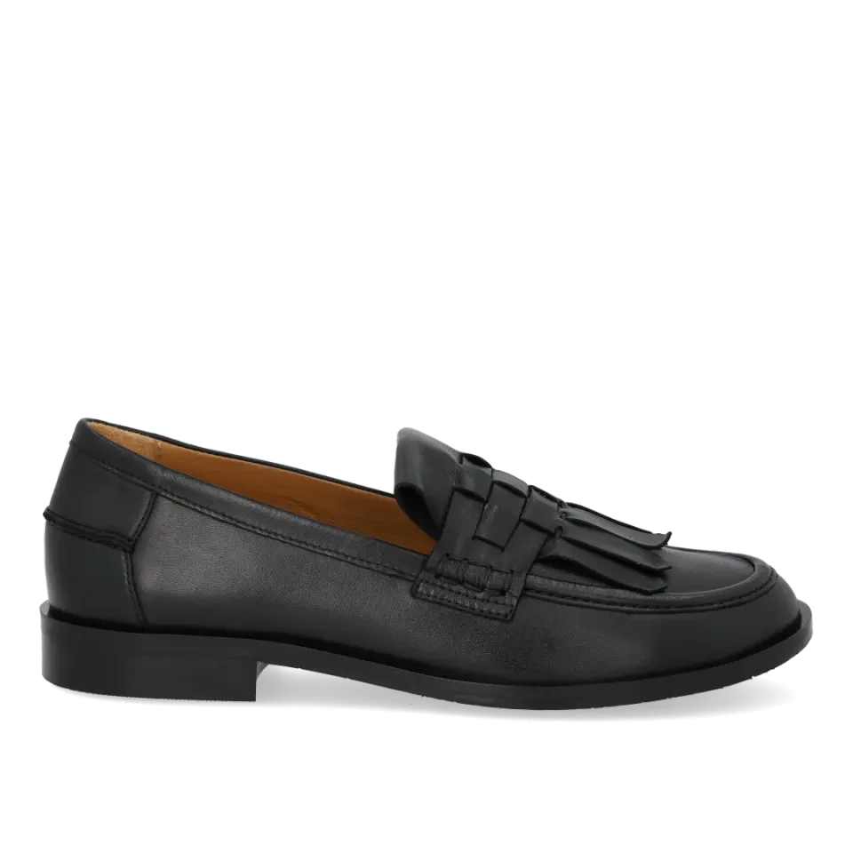 Angulus Loafer med fletdetalje loafer dame læder