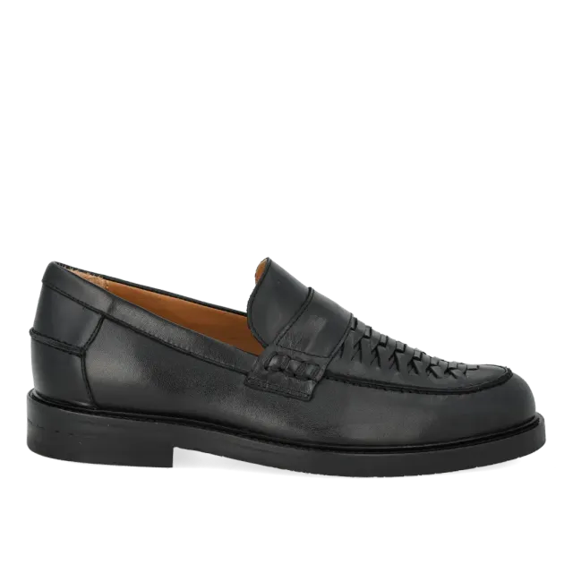 Angulus Penny loafer flet dameloafer læder