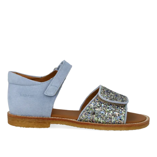 Angulus Justerbar sandal glitter børnesandal læder