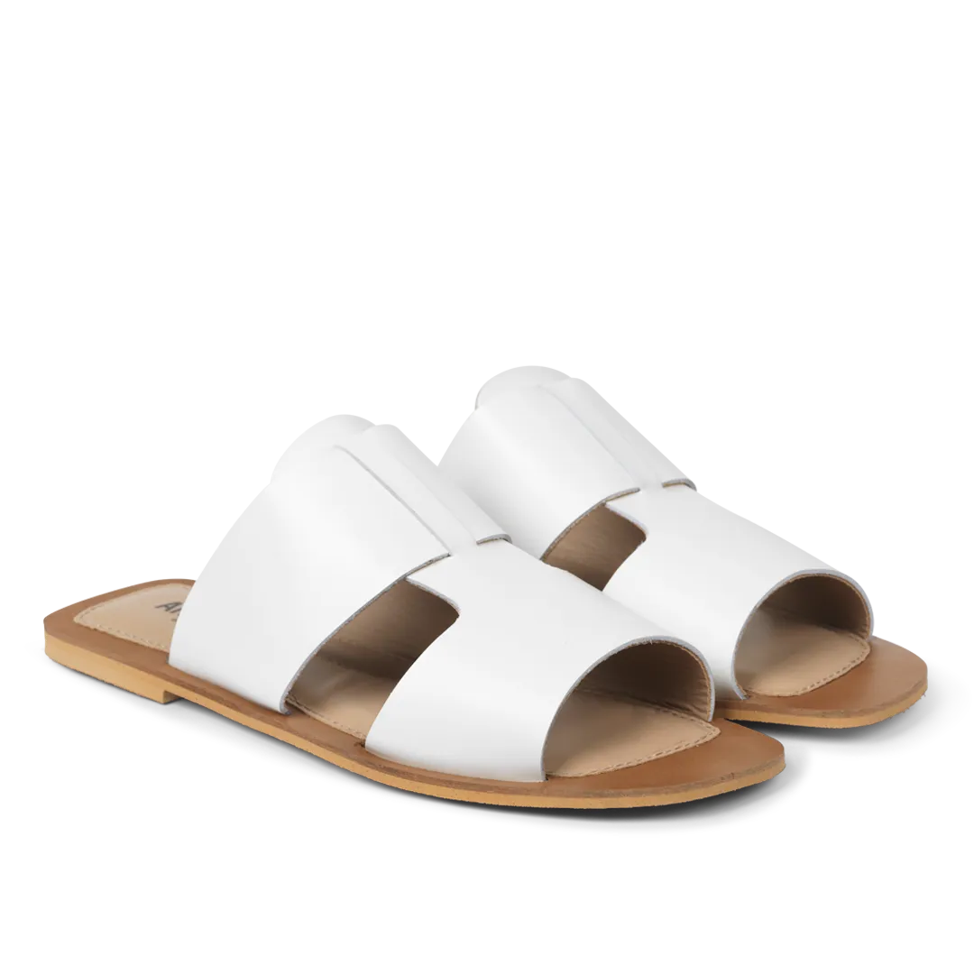 Angulus Slip-on sandal damesandal smal skind