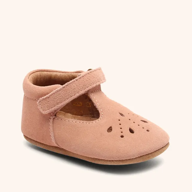 Bisgaard Bloom hjemmesko peach læder 18-25