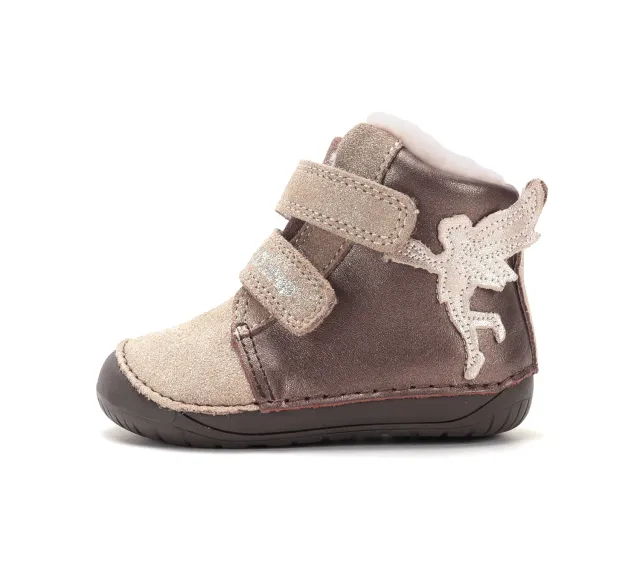 DD Step W070-62223A vinterstøvler pige barefoot