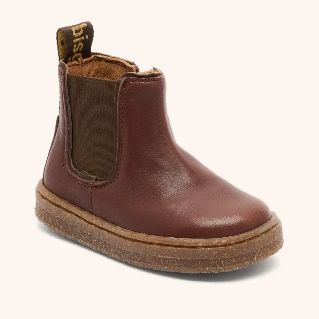 Bisgaard Phillip chelsea-støvle dark brown læder