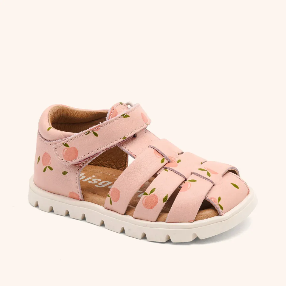 Bisgaard Beka S sandal peach ruskind fleksibel sål