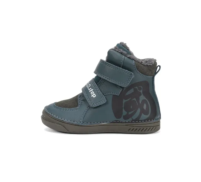DD Step W040-52255B vintersko til drenge med varmt for