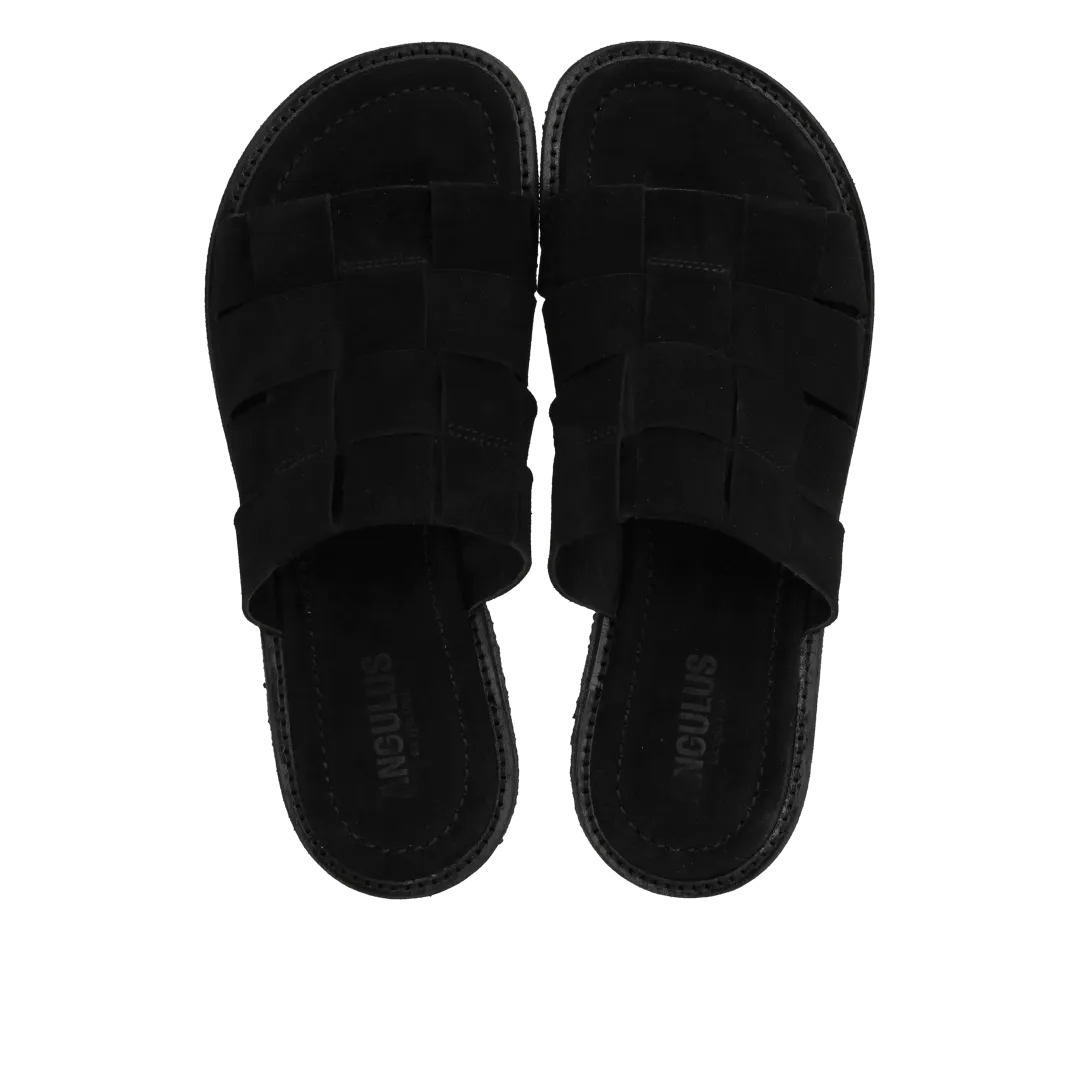 Angulus Flettet slip-on sandal ruskind bred