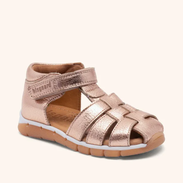 Bisgaard Billie sandal rosaguld – læder