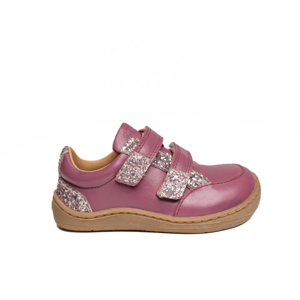 Gogsig MY Purple Glitter Velcro barfodssko lilla