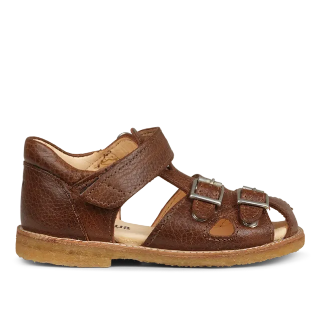 Angulus Sandal med justerbar velcro og spænder børnesandal lukket tå