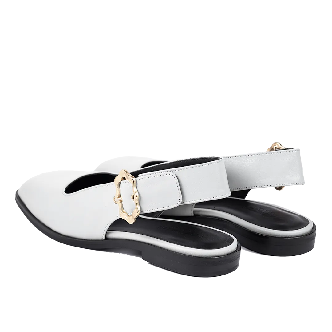Angulus Slingback Ballerina ballerina guldspænde