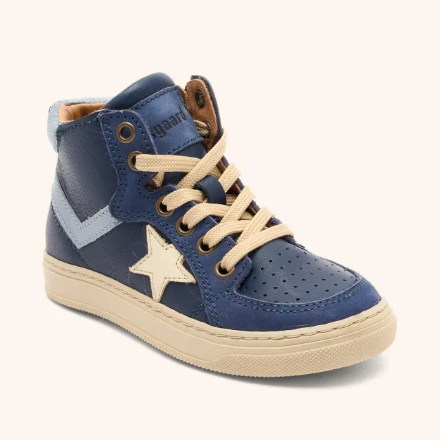 Bisgaard Isak sneaker navy læder