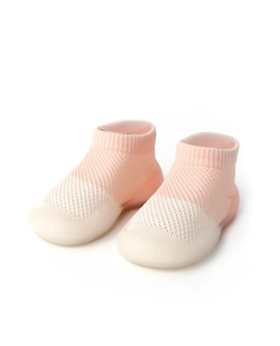 Minifus Lyserød Sommer begyndersko åndbar