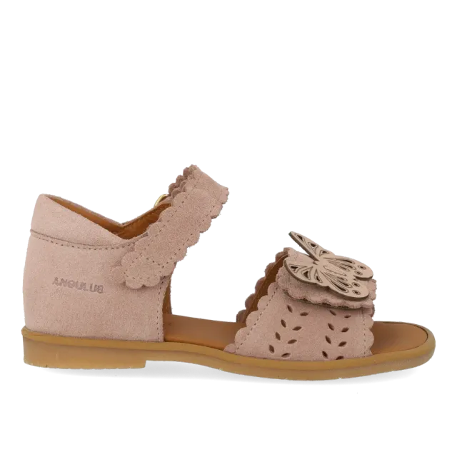 Angulus Sandal Åben Tå Sommerfugl sandaler str 25-32 ruskind