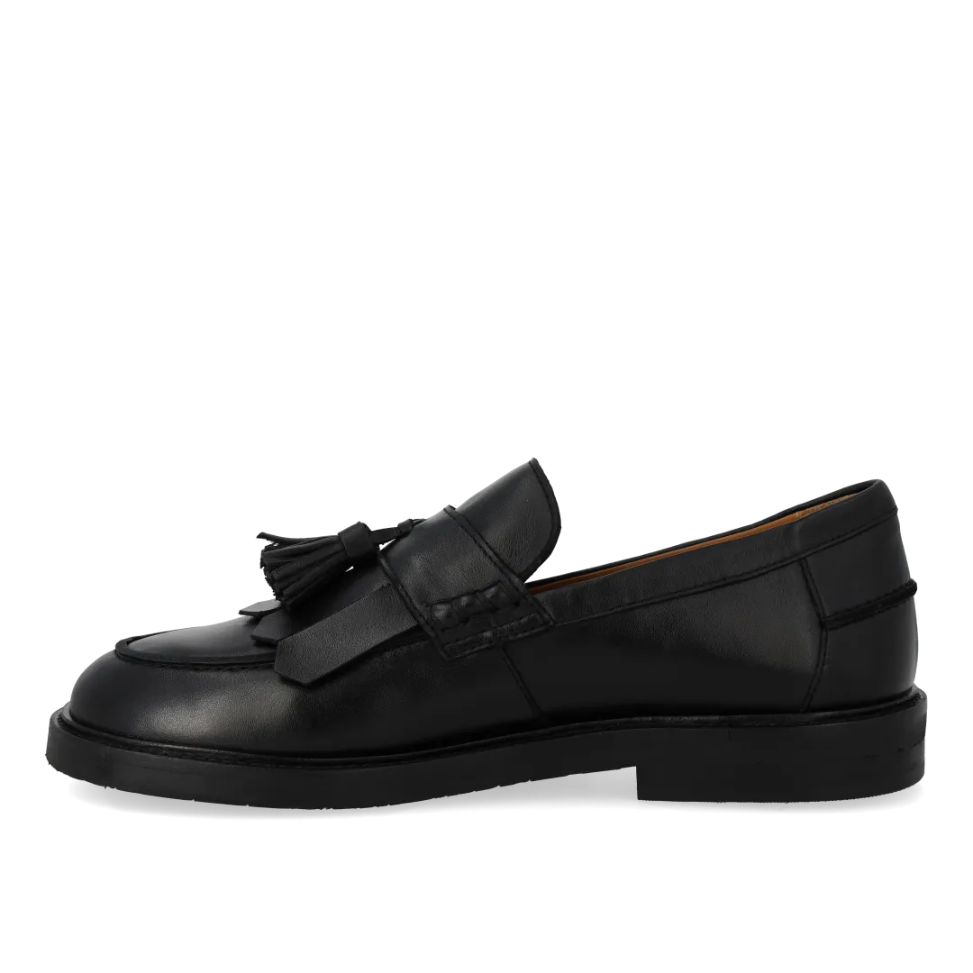 Angulus Penny loafer bred kvast frynser dame