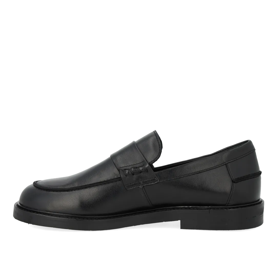 Angulus Penny loafer bred pasform dame skind