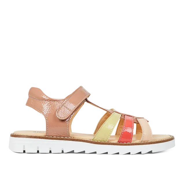 Angulus sandal T-rem velcro åben børn