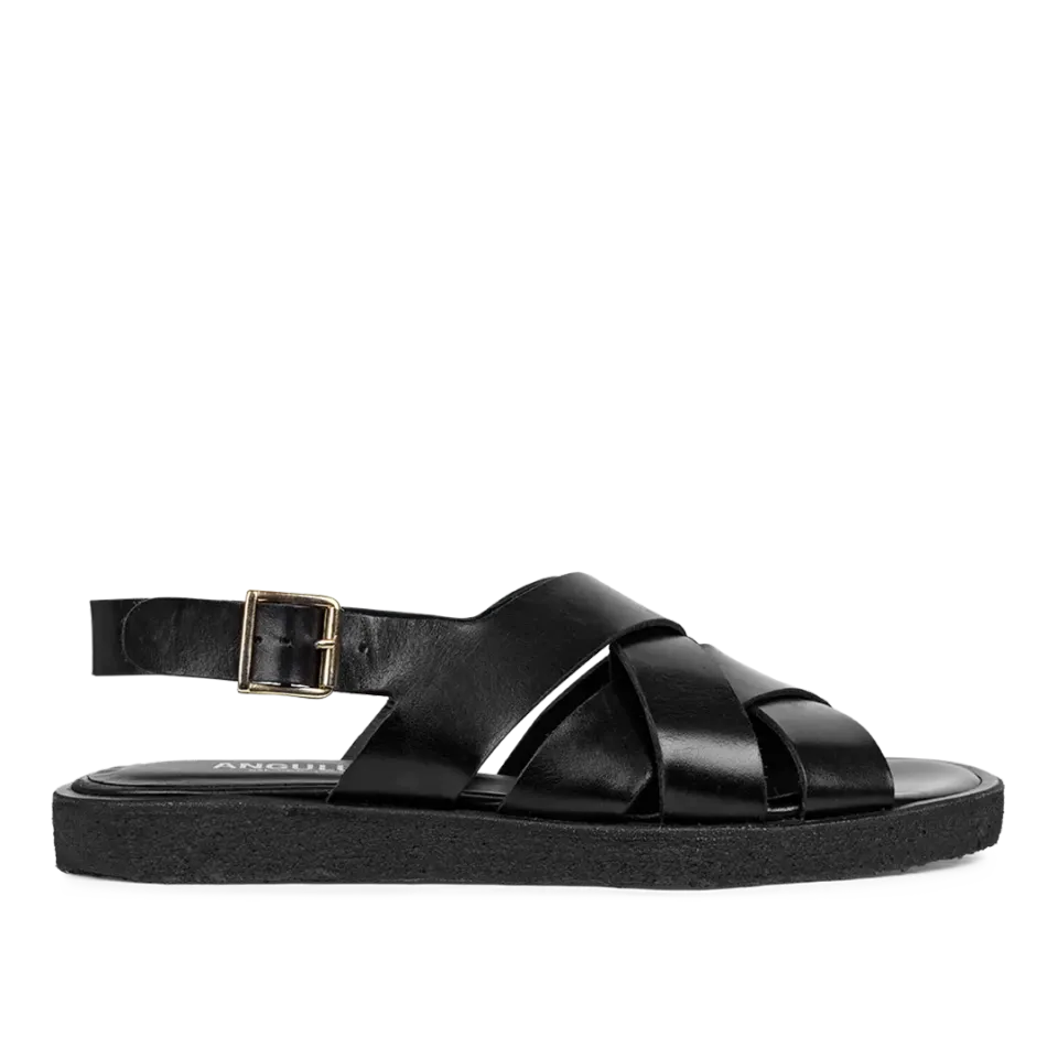 Angulus sandal læder med ankelrem og spænde
