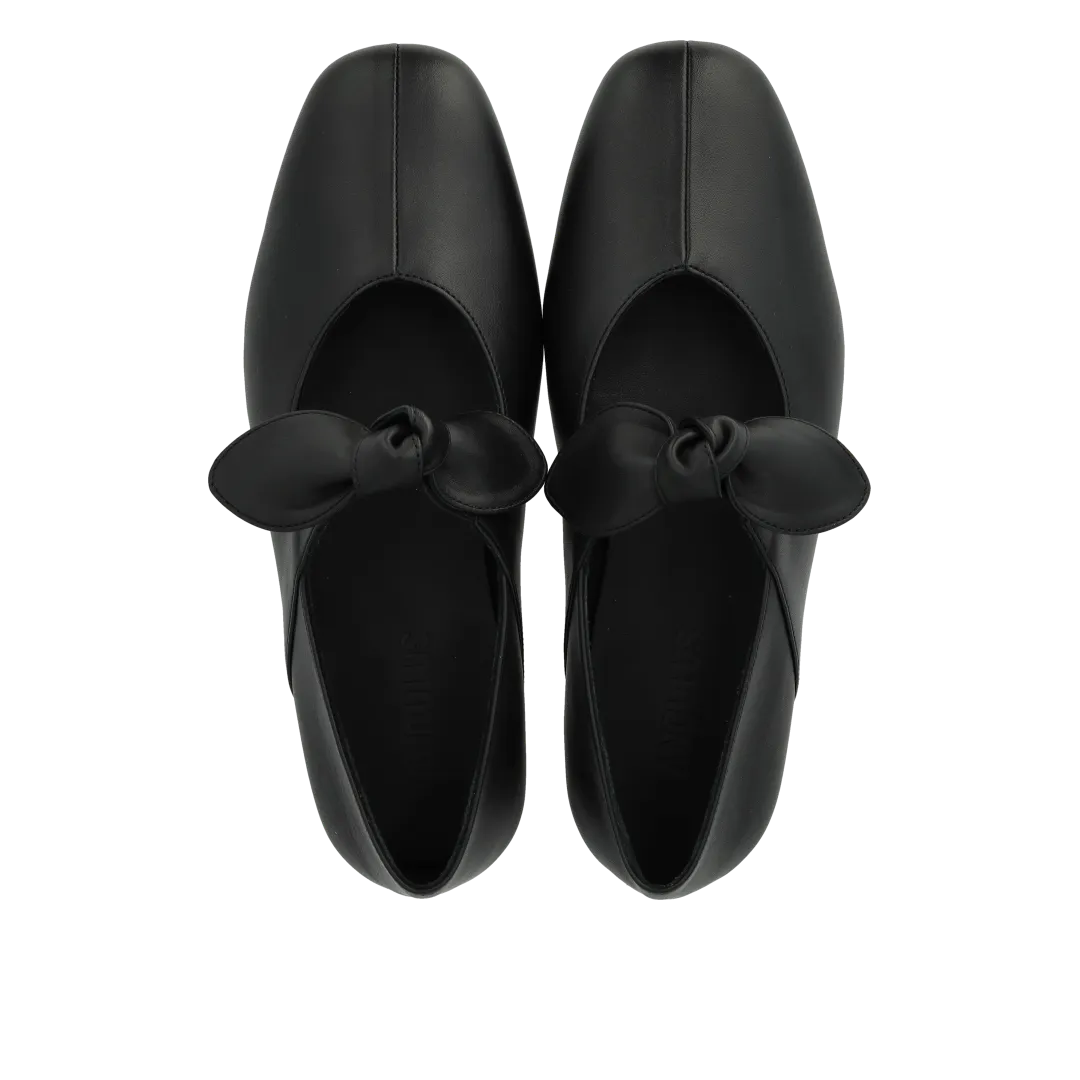 Angulus Ballerina sløjfe dameballerina læder str 36-43