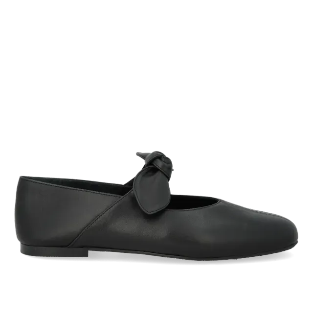 Angulus Ballerina sløjfe dameballerina læder str 36-43