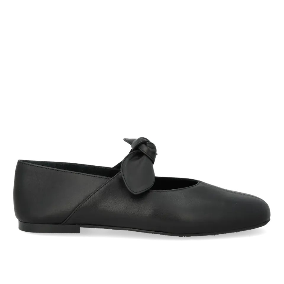Angulus Ballerina sløjfe dameballerina læder str 36-43