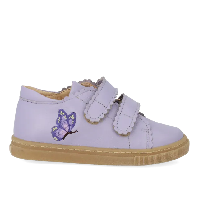 Angulus Sommerfugl børnesneaker læder velcro