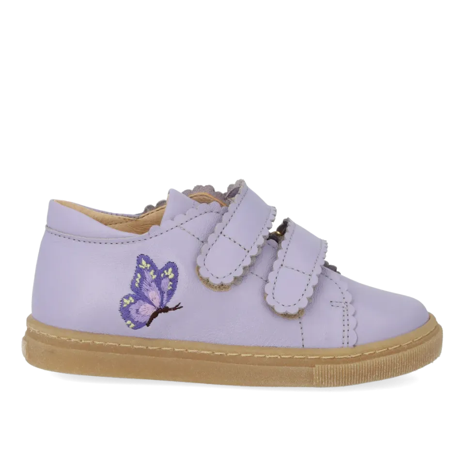 Angulus Sommerfugl børnesneaker læder velcro