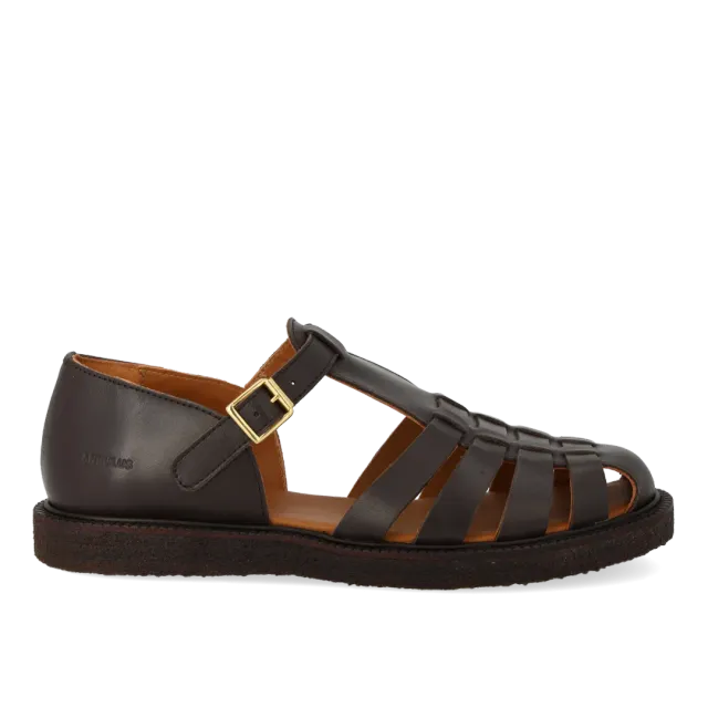 Angulus Klassisk Fisherman Sandal Dame lædersandal