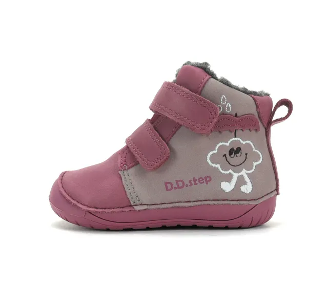 DD Step W070-62495C barfodssko vinter pige varm foret