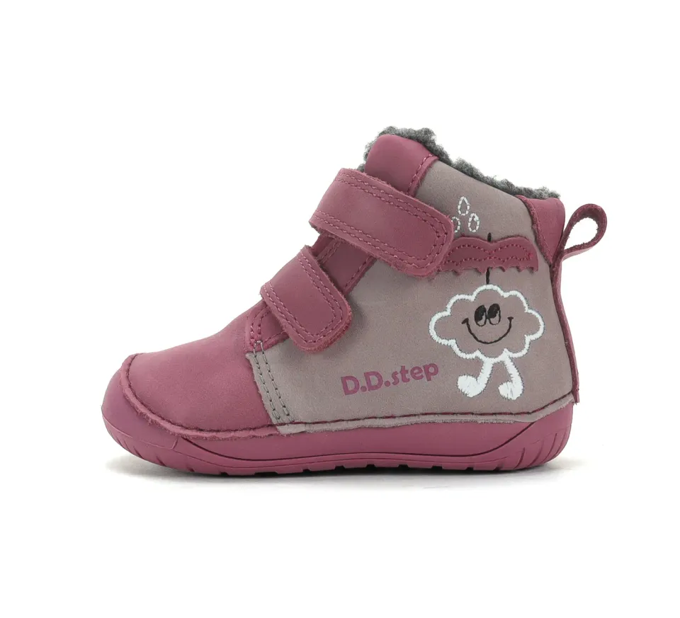 DD Step W070-62495C barfodssko vinter pige varm foret