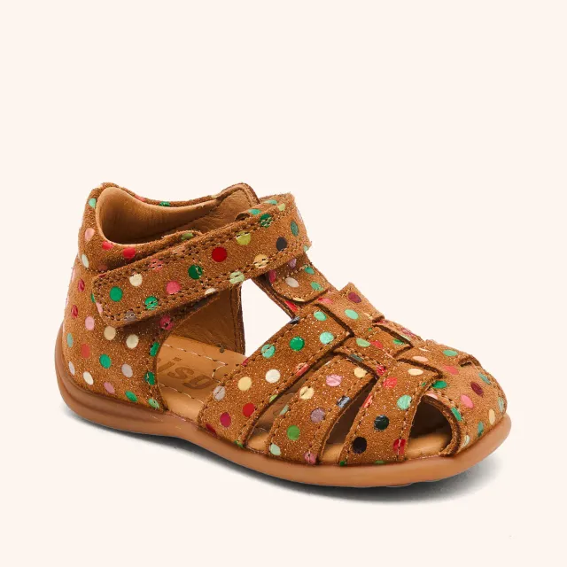Bisgaard Carly sandal confetti lukket læder