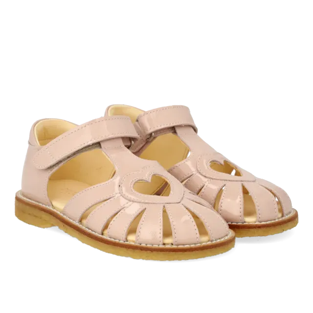 Angulus hjertesandal velcro lukket tå børn